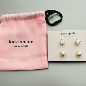 Kate Spade Two Pack Earrings - Crystal and Pearl